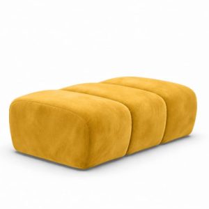 Pufa modułowa, tkanina welur Bluvel, Złoty, CROISSANT 969849 Pufa modułowa, tkanina welur Bluvel, Złoty, CROISSANT 969849