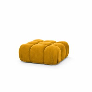 Pufa modułowa, tkanina welur Salvador, Żółty, Selia 938692 Pufa modułowa, tkanina welur Salvador, Żółty, Selia 938692
