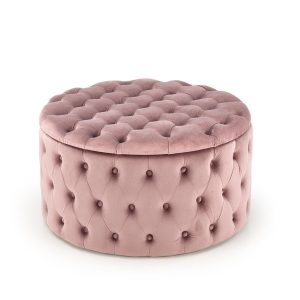 Pufa NUNEZ VELVET różowa ze schowkiem 1001878 Pufa NUNEZ VELVET różowa ze schowkiem 1001878