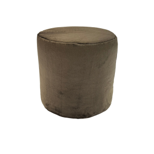 Pufa okrągła 40×40 cm VELVET MINKY puszysty miękki welur brązowa 795083 Pufa okrągła 40×40 cm VELVET MINKY puszysty miękki welur brązowa 795083