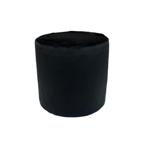 Pufa okrągła 40×40 cm VELVET MINKY puszysty miękki welur czarna 795025 Pufa okrągła 40×40 cm VELVET MINKY puszysty miękki welur czarna 795025