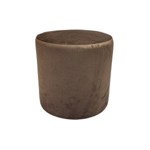 Pufa okrągła ELEMENT 40×40 cm trudnopalny łatwoczyszczący welur brązowa 795075 Pufa okrągła ELEMENT 40×40 cm trudnopalny łatwoczyszczący welur brązowa 795075