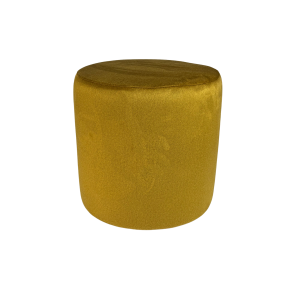 Pufa okrągła ELEMENT 40×40 cm trudnopalny łatwoczyszczący welur żółta 795146 Pufa okrągła ELEMENT 40×40 cm trudnopalny łatwoczyszczący welur żółta 795146