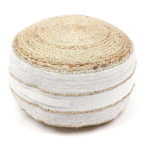 Pufa okrągła Indies, juta i bawełna, Ø 50 cm 331278
