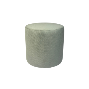 Pufa okrągła MAKALU 40×40 cm podnóżek do salonu welur jasno szara 795209 Pufa okrągła MAKALU 40×40 cm podnóżek do salonu welur jasno szara 795209