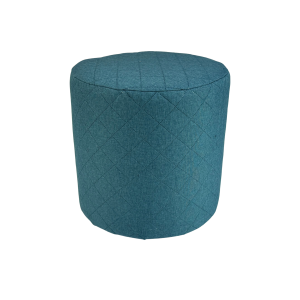 Pufa okrągła SAWANA pikowana do salonu 40×40 cm siedzisko morska 794979 Pufa okrągła SAWANA pikowana do salonu 40×40 cm siedzisko morska 794979