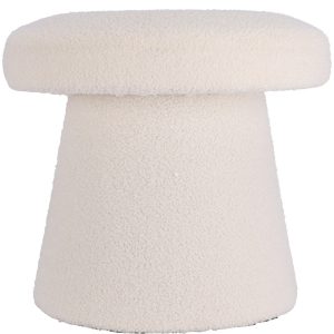 Pufa okrągła tapicerowana TEDDY grzybek boucle, Ø 43 x 38 cm 990271 Pufa okrągła tapicerowana TEDDY grzybek boucle, Ø 43 x 38 cm 990271