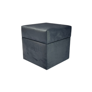 Pufa otwierana kwadratowa ELEMENT 40×40 cm welur trudnopalny antracytowa 795079 Pufa otwierana kwadratowa ELEMENT 40×40 cm welur trudnopalny antracytowa 795079