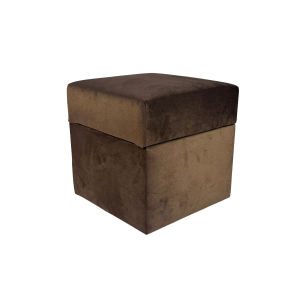 Pufa otwierana kwadratowa ELEMENT 40×40 cm welur trudnopalny ciemno brązowa 795131 Pufa otwierana kwadratowa ELEMENT 40×40 cm welur trudnopalny ciemno brązowa 795131
