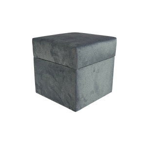 Pufa otwierana kwadratowa ELEMENT 40×40 cm welur trudnopalny ciemno szara 795163 Pufa otwierana kwadratowa ELEMENT 40×40 cm welur trudnopalny ciemno szara 795163