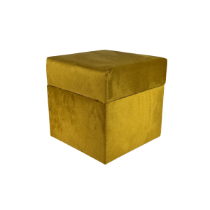 Pufa otwierana kwadratowa ELEMENT 40×40 cm welur trudnopalny żółta 795120 Pufa otwierana kwadratowa ELEMENT 40×40 cm welur trudnopalny żółta 795120