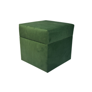 Pufa otwierana kwadratowa MAKALU 40×40 cm delikatny plusz ciemno zielona 795064 Pufa otwierana kwadratowa MAKALU 40×40 cm delikatny plusz ciemno zielona 795064