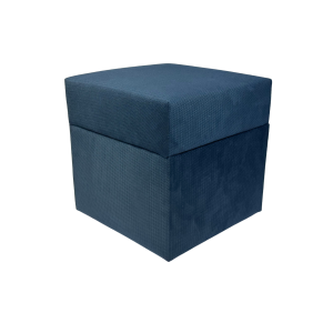 Pufa otwierana kwadratowa MAKALU 40×40 cm delikatny plusz granatowa 795203 Pufa otwierana kwadratowa MAKALU 40×40 cm delikatny plusz granatowa 795203