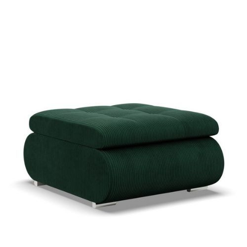 Pufa otwierana, sztruks, 70x88x42 cm, butelkowa zieleń 435597