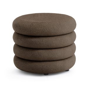 Pufa otwierana ze schowkiem teddy 55 cm MOLLIS Brązowa 848094 Pufa otwierana ze schowkiem teddy 55 cm MOLLIS Brązowa 848094
