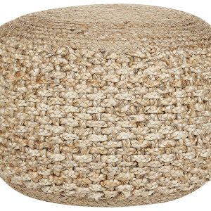Pufa podnóżek juta 50×35 cm beżowy 169563 Pufa podnóżek juta 50×35 cm beżowy 169563