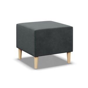 Pufa, podnóżek, MILO, velvet, 51x51x40 cm, ciemny szary | TYLETEGOTU 773634 Pufa, podnóżek, MILO, velvet, 51x51x40 cm, ciemny szary | TYLETEGOTU 773634