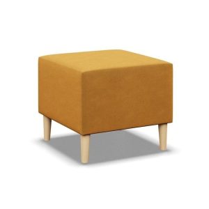 Pufa, podnóżek, MILO, velvet, 51x51x40 cm, żółty | TYLETEGOTU 773696 Pufa, podnóżek, MILO, velvet, 51x51x40 cm, żółty | TYLETEGOTU 773696
