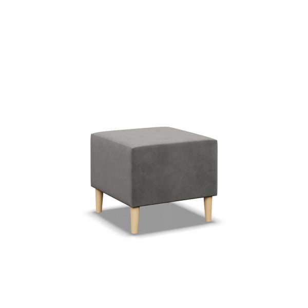 PUFA PODNÓŻEK otomana w stylu skandynawskim 50X50 SZARA 322903