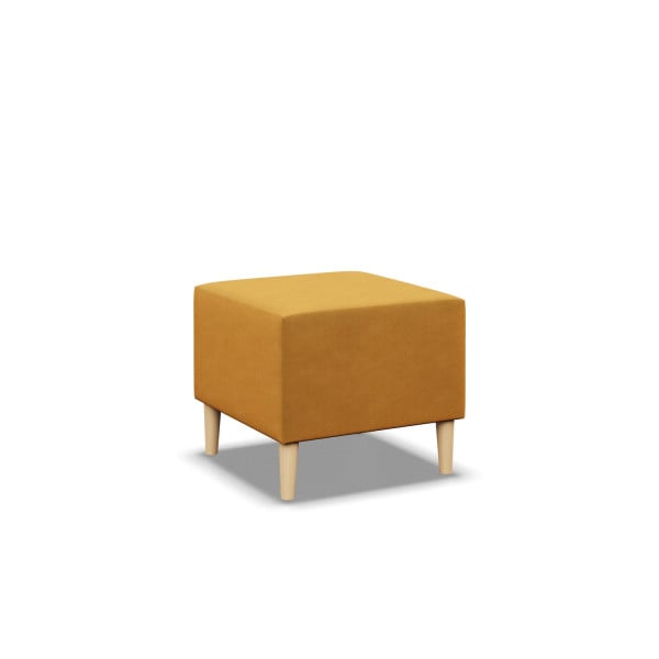 PUFA PODNÓŻEK otomana w stylu skandynawskim 50X50 ZÓŁTA 322914