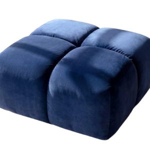 Pufa, podnóżek, tkanina welurowa Bluvel, Atramentowy, Averro 942284