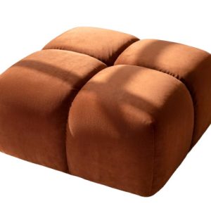 Pufa, podnóżek, tkanina welurowa Bluvel, Cynamonowy, Averro 942283