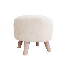 Pufa POLA BUNNY 02 kremowa/buk 153943