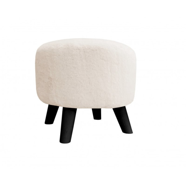 Pufa POLA BUNNY 02 kremowa/czarna 153925
