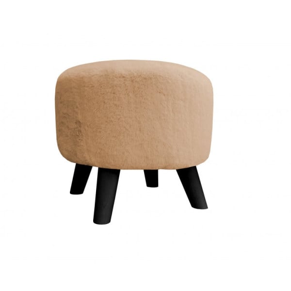 Pufa POLA BUNNY 03 beżowa/czarna 153444