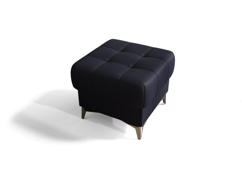 Pufa Porto 55x55 cm z pojemnikiem – stylowa i funkcjonalna skóra 1066547