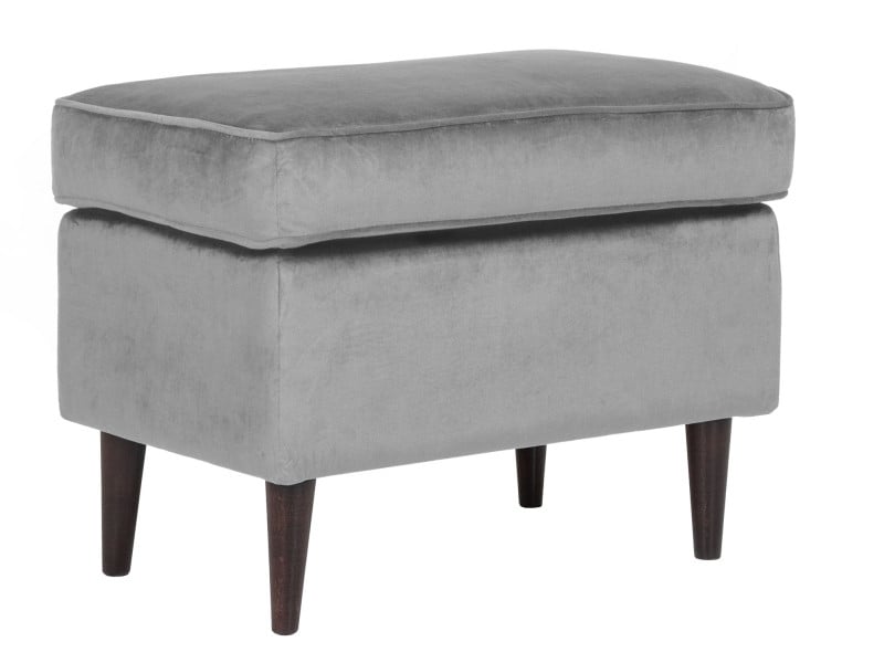 Pufa RON VELVET szara 1001979