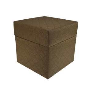 Pufa SAWANA 40×40 cm pikowana kwadratowa otwierana do salonu brązowa 794969 Pufa SAWANA 40×40 cm pikowana kwadratowa otwierana do salonu brązowa 794969