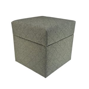 Pufa SAWANA 40×40 cm pikowana kwadratowa otwierana do salonu jasno szara 794976 Pufa SAWANA 40×40 cm pikowana kwadratowa otwierana do salonu jasno szara 794976