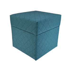 Pufa SAWANA 40×40 cm pikowana kwadratowa otwierana do salonu morska 795140 Pufa SAWANA 40×40 cm pikowana kwadratowa otwierana do salonu morska 795140