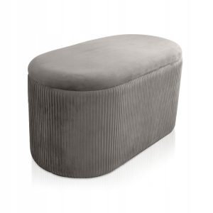 Pufa siedzisko ze schowkiem tapicerowana skrzynia Bristol Duo velvet taupe 1100990 Pufa siedzisko ze schowkiem tapicerowana skrzynia Bristol Duo velvet taupe 1100990