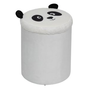 Pufa składana z miejscem na zabawki SMILE, Ø 30 cm 572027 Pufa składana z miejscem na zabawki SMILE, Ø 30 cm 572027