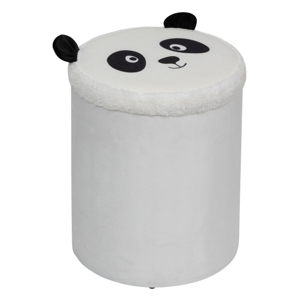Pufa składana z miejscem na zabawki SMILE, Ø 30 cm 572027