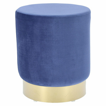 Pufa Souris Velvet L niebieska 73858