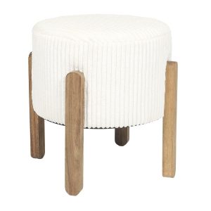 Pufa tapicerowana Modern kremowa 35×35 cm 774407 Pufa tapicerowana Modern kremowa 35×35 cm 774407
