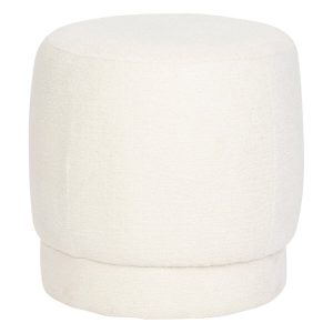 Pufa tapicerowana okrągła AMEA bouclé, Ø 39 cm 438891 Pufa tapicerowana okrągła AMEA bouclé, Ø 39 cm 438891