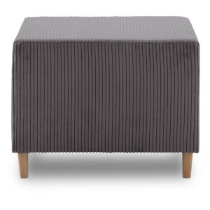 Pufa tapicerowana, sztruks, PANORA, 64x55x42 cm, ciemny szary | TYLETEGOTU 773644 Pufa tapicerowana, sztruks, PANORA, 64x55x42 cm, ciemny szary | TYLETEGOTU 773644