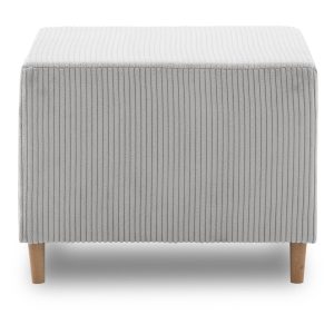 Pufa tapicerowana, sztruks, PANORA, 64x55x42 cm, jasny szary | TYLETEGOTU 773675 Pufa tapicerowana, sztruks, PANORA, 64x55x42 cm, jasny szary | TYLETEGOTU 773675