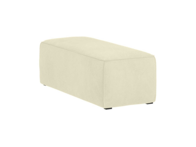 Pufa Tapicerowana VINCI Beżowa 120x50 Welurowa Prostokątna do Fotela 783770