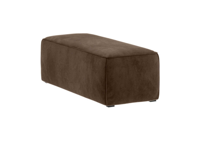 Pufa Tapicerowana VINCI Brązowa 120x50 Welurowa Prostokątna do Fotela 783785