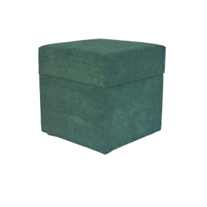 Pufa welurowa ZEFIR DOT 40×40 cm kwadratowa otwierana butelkowa zieleń 795149 Pufa welurowa ZEFIR DOT 40×40 cm kwadratowa otwierana butelkowa zieleń 795149