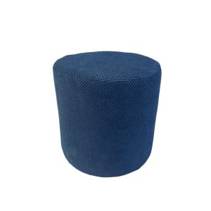 Pufa welurowa ZEFIR DOT 40×40 cm okrągła podnóżek siedzisko granatowa 795138 Pufa welurowa ZEFIR DOT 40×40 cm okrągła podnóżek siedzisko granatowa 795138