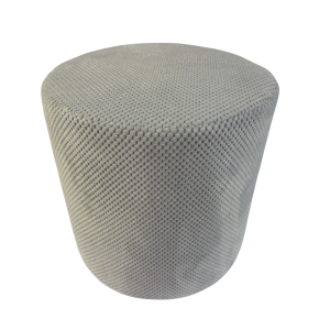 Pufa welurowa ZEFIR DOT 40×40 cm okrągła podnóżek siedzisko jasno szara 795040 Pufa welurowa ZEFIR DOT 40×40 cm okrągła podnóżek siedzisko jasno szara 795040