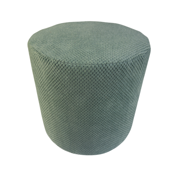 Pufa welurowa ZEFIR DOT 40x40 cm okrągła podnóżek siedzisko morska 795051
