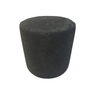 Pufa welurowa ZEFIR DOT 40×40 cm okrągła podnóżek siedzisko szara 795048 Pufa welurowa ZEFIR DOT 40×40 cm okrągła podnóżek siedzisko szara 795048