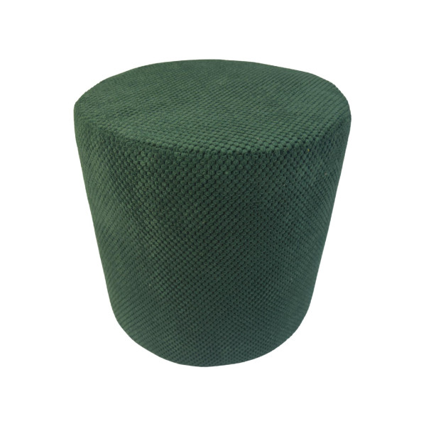 Pufa welurowa ZEFIR DOT 40x40 cm okrągła podnóżek siedzisko zielona 795100